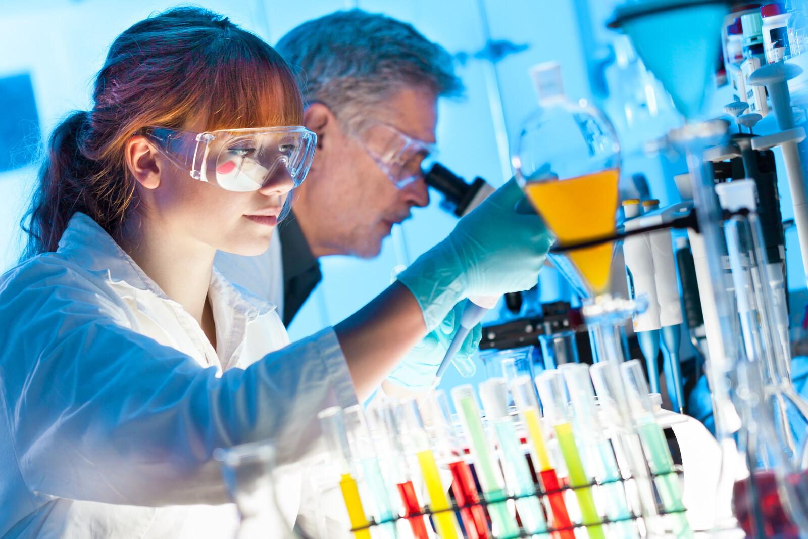 Lab Work Stock Photo